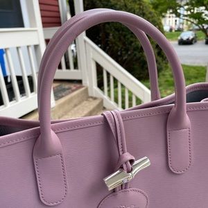 Longchamp Roseau Small Leather Tote
